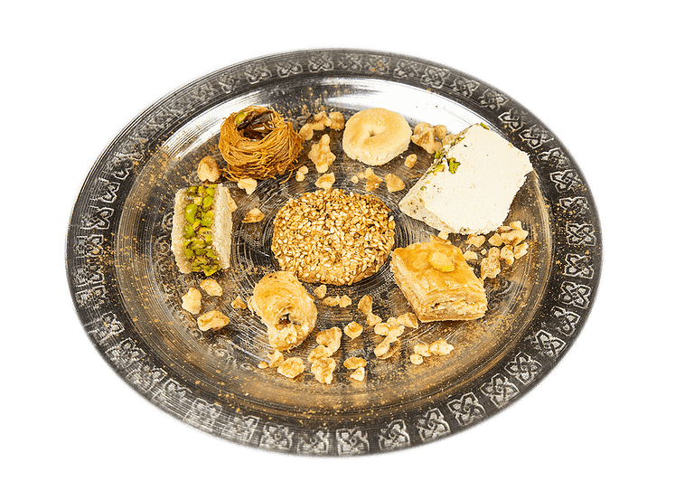 Degustazione di pasticceria mediorientale